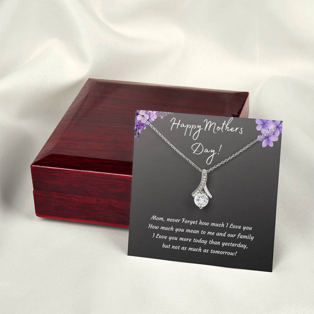 Mothers Day Alluring Beauty Necklace | 14k White or 18k Yellow Gold