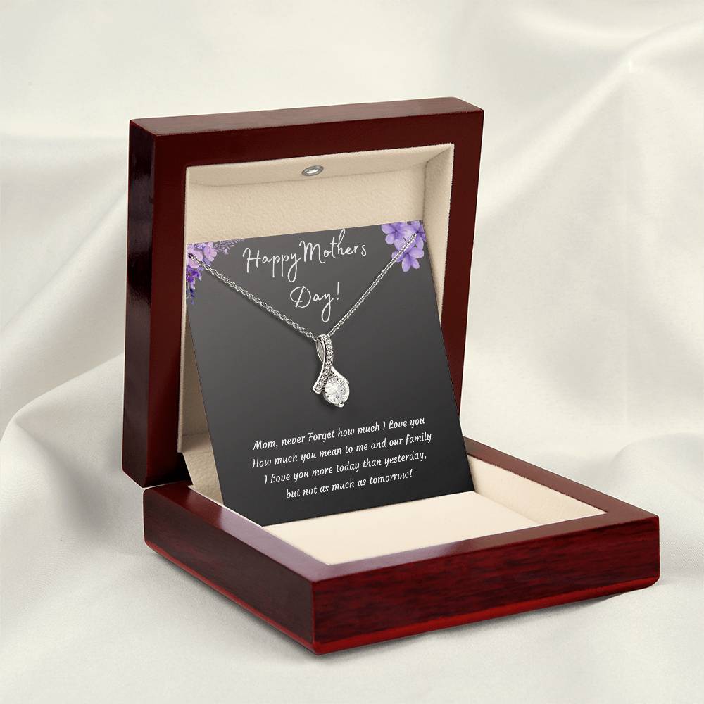 Mothers Day Alluring Beauty Necklace | 14k White or 18k Yellow Gold