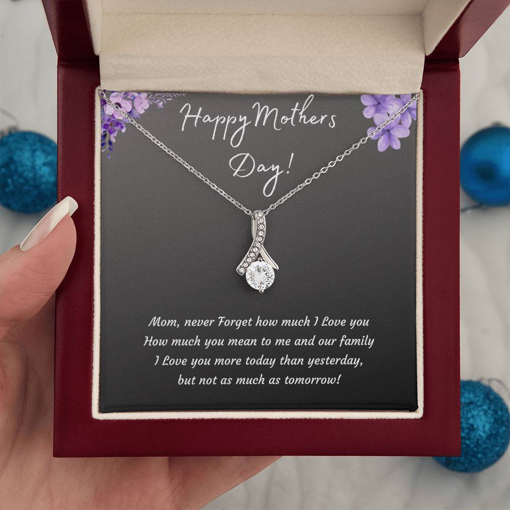 Mothers Day Alluring Beauty Necklace | 14k White or 18k Yellow Gold