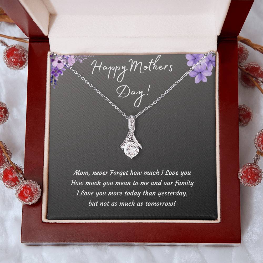 Mothers Day Alluring Beauty Necklace | 14k White or 18k Yellow Gold