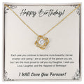 Birthday Love Knot Necklace for Daughter | from Parent