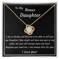 Birthday Bonus Daughter Love Knot Necklace | Graduation