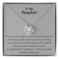 Love Knot Necklace – "To My Daughter" Congratulations Necklace for New Moms