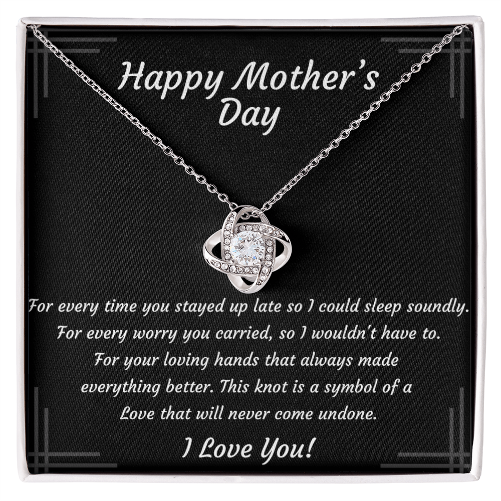 Mother's Day Love Knot Necklace – Gift for Mom
