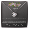 Love Knot Necklace – Anniversary Gift for Wife, Interlocking Pendant Necklace
