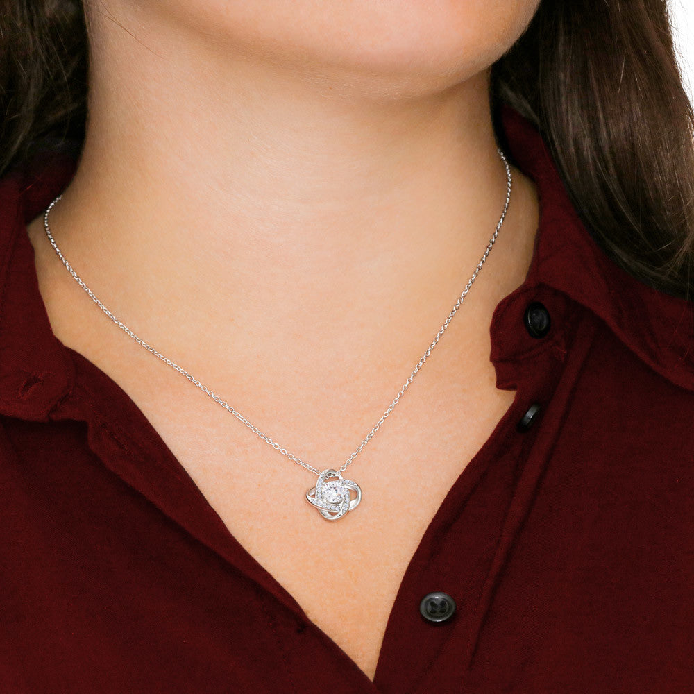 Mother's Day Love Knot Necklace – Gift for Mom