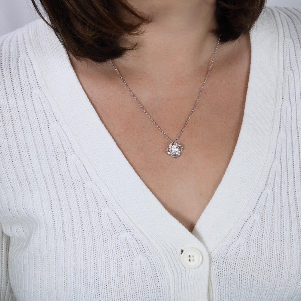 Love Knot Necklace – "To My Daughter" Congratulations Necklace for New Moms