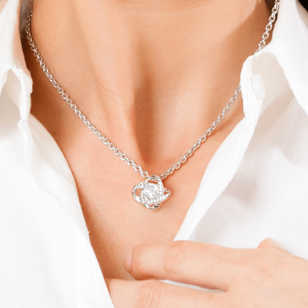 Bonus Daughter Love Knot Necklace Graduation | Gift from Stepmom
