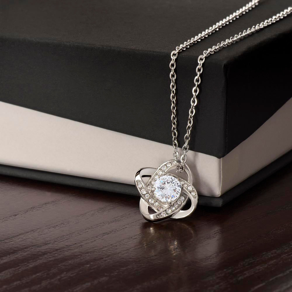 Graduation Love Knot Necklace for Daughter | from Mom and Dad