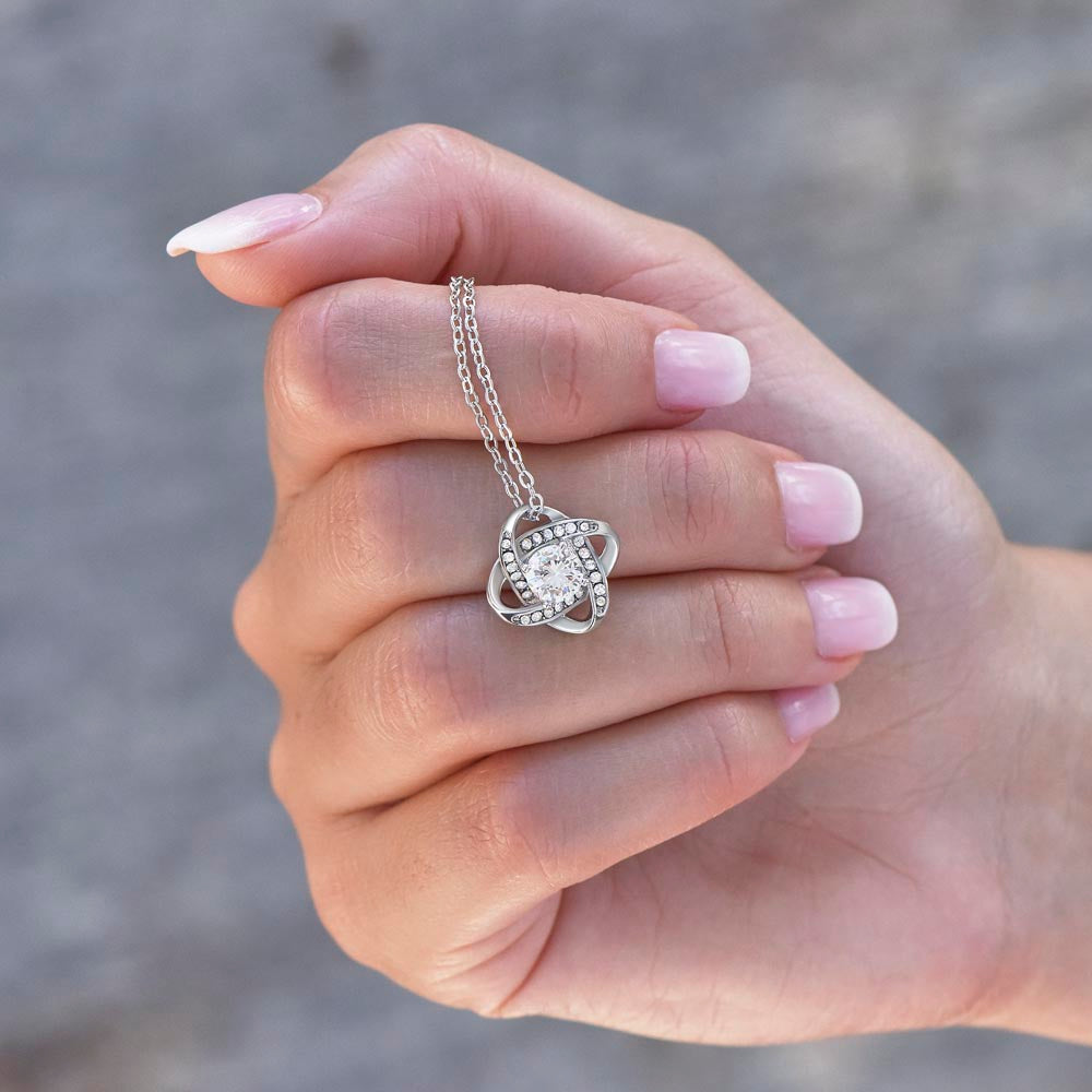 Graduation Love Knot Necklace for Daughter | from Mom and Dad