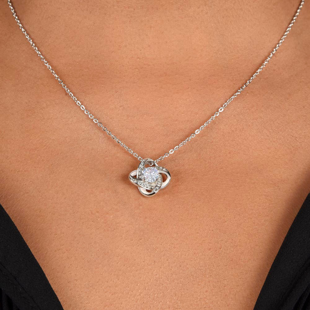 Graduation Love Knot Necklace for Daughter | from Mom and Dad