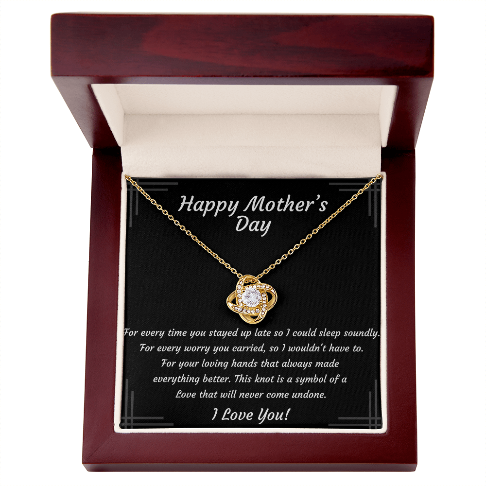 Mother's Day Love Knot Necklace – Gift for Mom