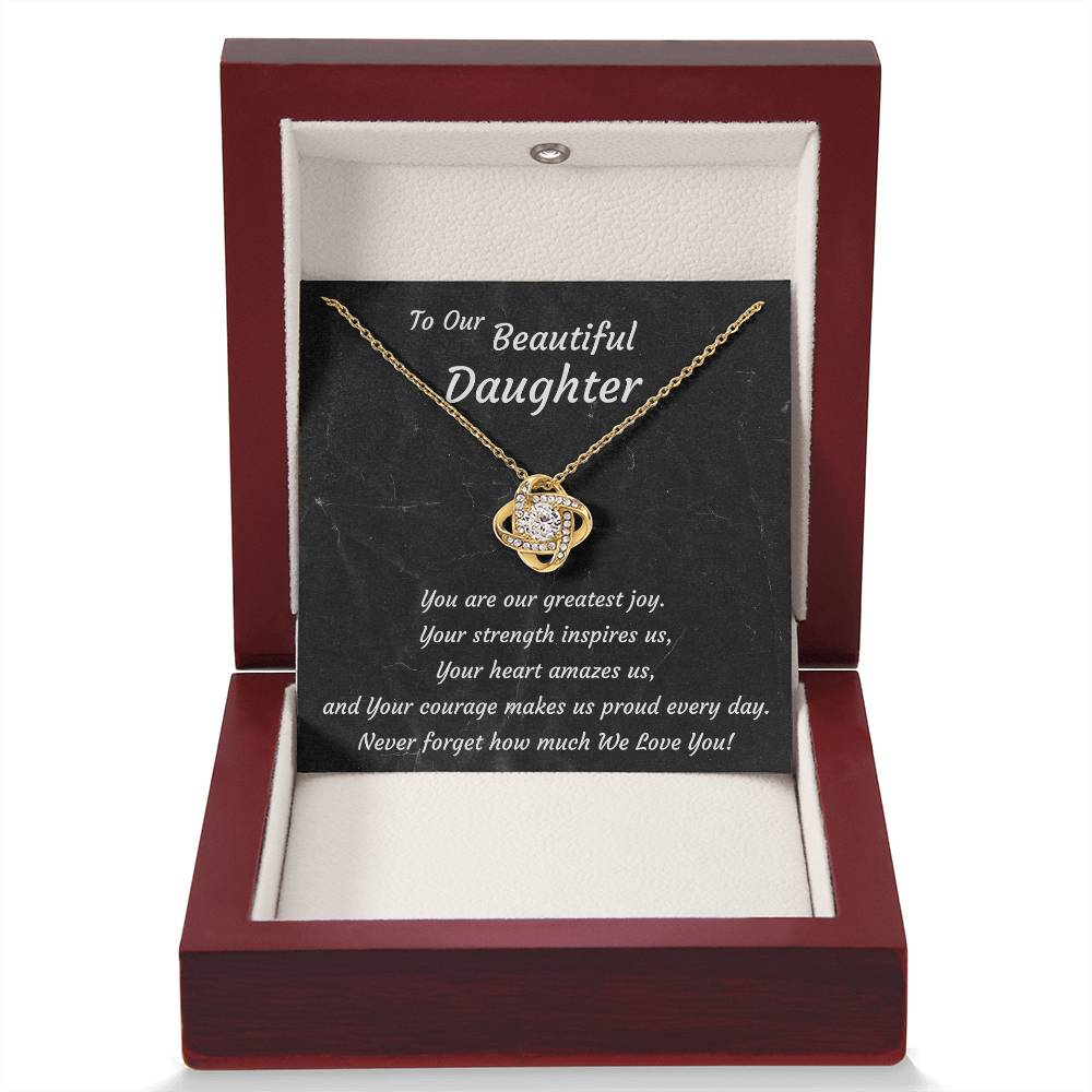 Love Knot Necklace for Daughter | Birthday, Graduation