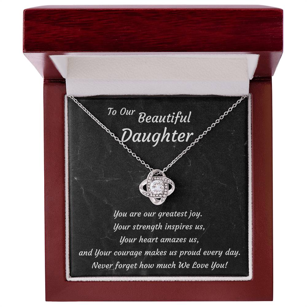 Love Knot Necklace for Daughter | Birthday, Graduation