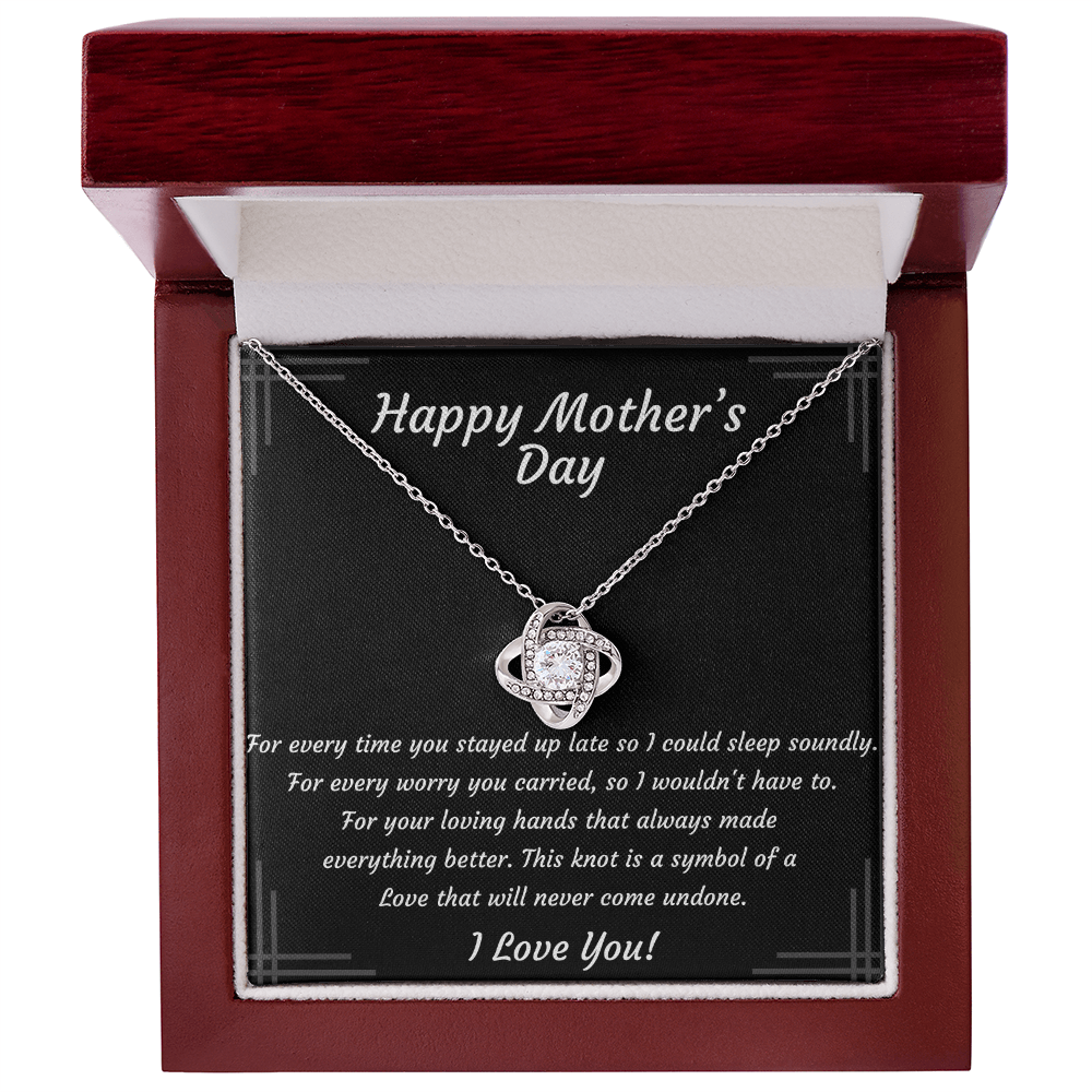 Mother's Day Love Knot Necklace – Gift for Mom
