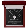Bonus Daughter Love Knot Necklace Graduation | Gift from Stepmom