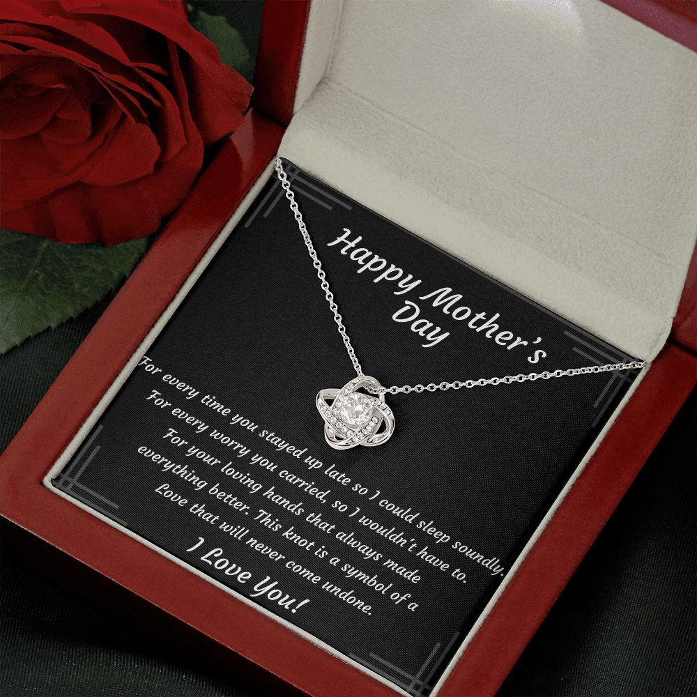 Mother's Day Love Knot Necklace – Gift for Mom
