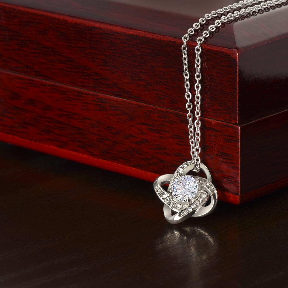 Bonus Daughter Love Knot Necklace Graduation | Gift from Stepmom