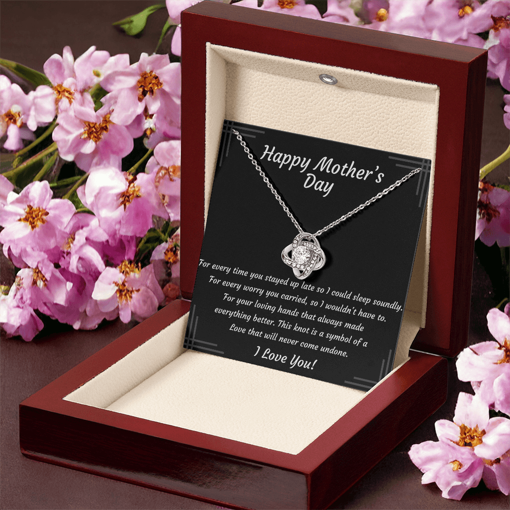 Mother's Day Love Knot Necklace – Gift for Mom