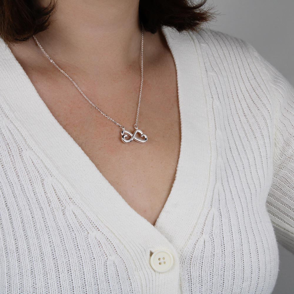 Infinity Heart Necklace – Anniversary Gift for Girlfriend, Infinite Love Pendant
