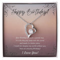 Birthday Forever Love Necklace For Wife, Daughter