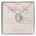 Valentines Day Heart Necklace | Gift for Wife, Girlfriend