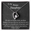 Birthday Bonus Daughter Heart Necklace | Christmas