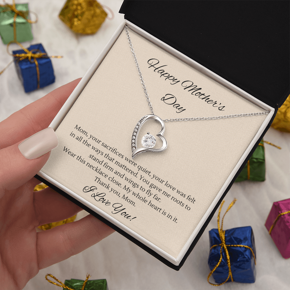 Mother's Day Heart Necklace – Gift for Mom