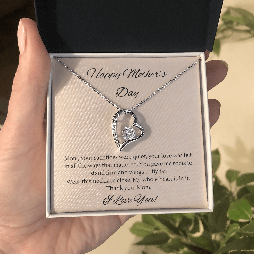 Mother's Day Heart Necklace – Gift for Mom