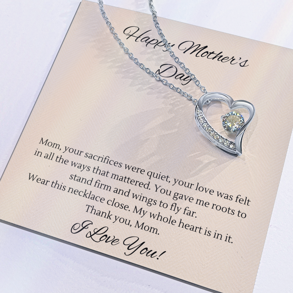 Mother's Day Heart Necklace – Gift for Mom