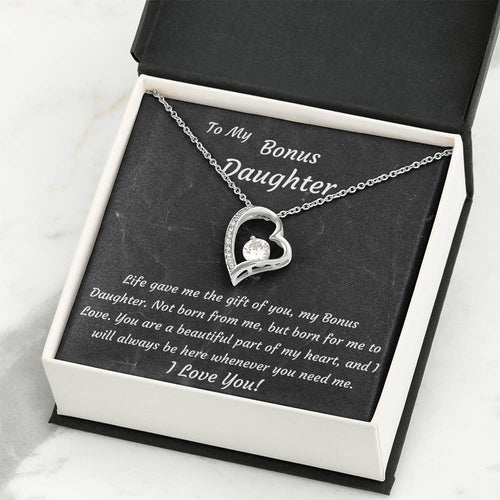 Birthday Bonus Daughter Heart Necklace | Christmas