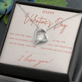 Valentines Day Heart Necklace | Gift for Wife, Girlfriend