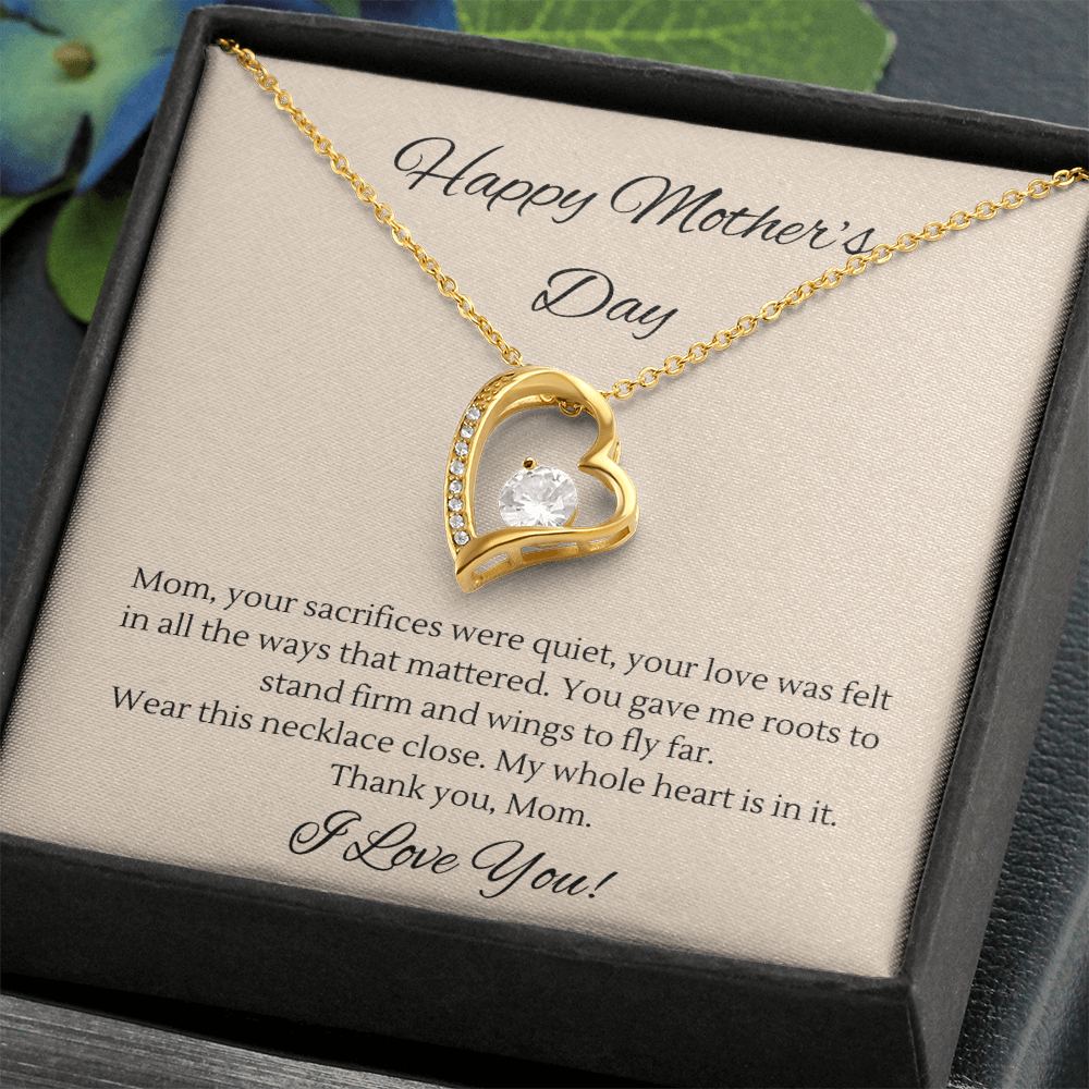 Mother's Day Heart Necklace – Gift for Mom