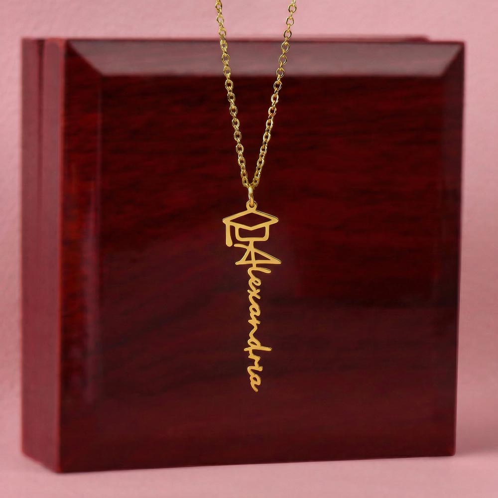 Graduation Name Necklace for Her | Personalized Graduation Gift for Women