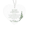 To My Daughter — Every Christmas I'm Reminded How Lucky I Am | Heart Christmas Ornament Gift