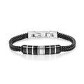 Men's Personalized Bracelet – Engraved Names, Dates & Icons, Adjustable Stainless Steel